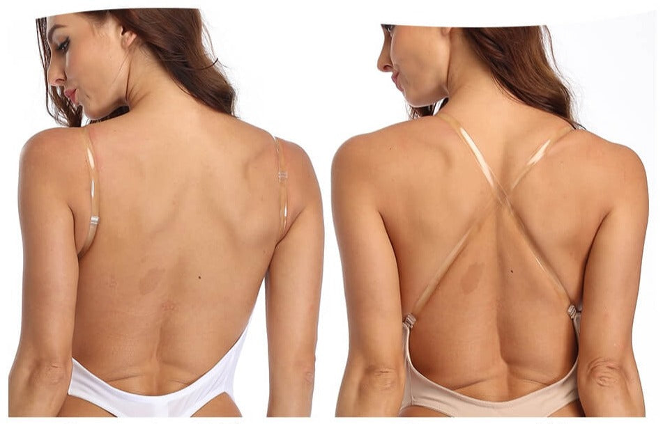 Bezszwowe Body Modelujące z Głębokim Dekoltem V i Odkrytymi Plecami