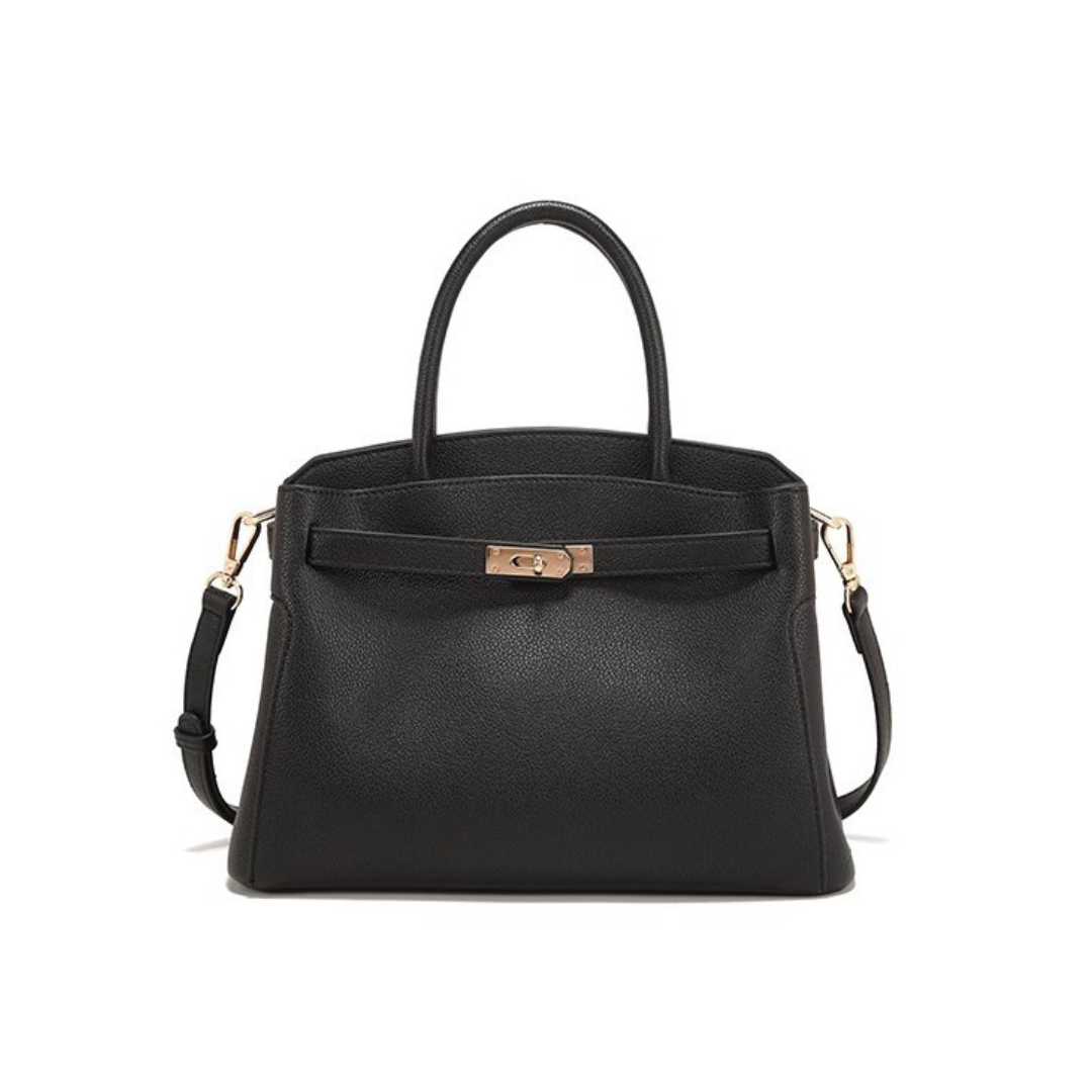 Torebka Damska Crossbody Strukturalna z Uchwytem i Zapięciem
