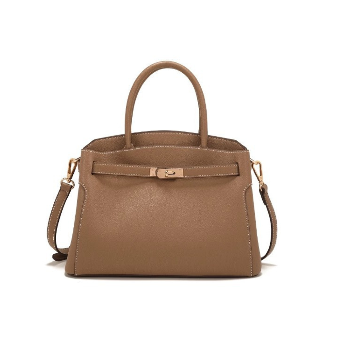 Torebka Damska Crossbody Strukturalna z Uchwytem i Zapięciem