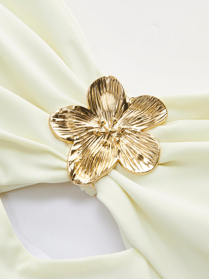 Elegancki Kostium Kąpielowy Halter z Kokardą – Jednoczęściowy