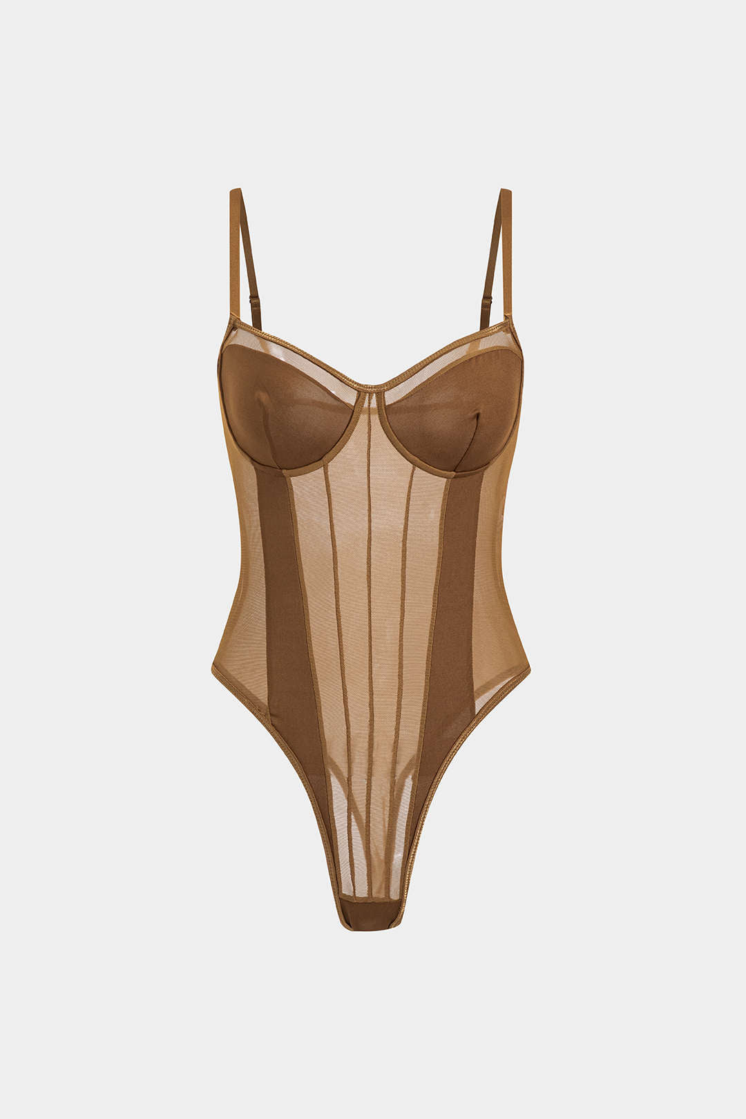 Eleganckie Body z Siatki o Patchworkowym Wzorze