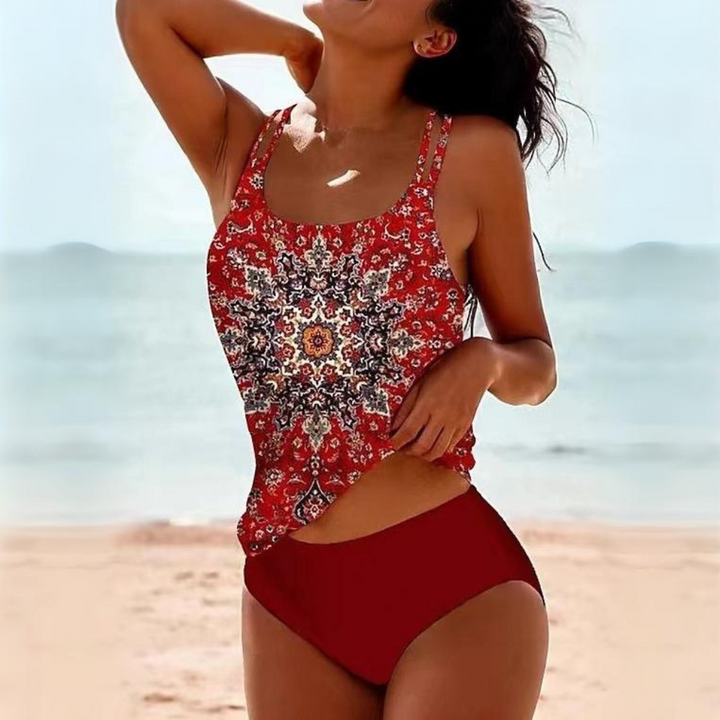 Elegancki Dwuczęściowy Strój Kąpielowy Bikini Na Plażę i Basen