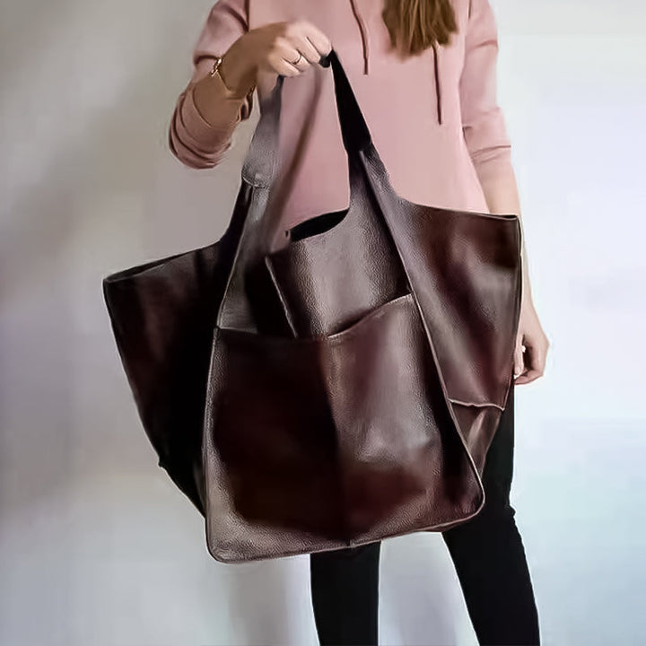 Duża Torebka na Ramię w Stylu Vintage dla Kobiet