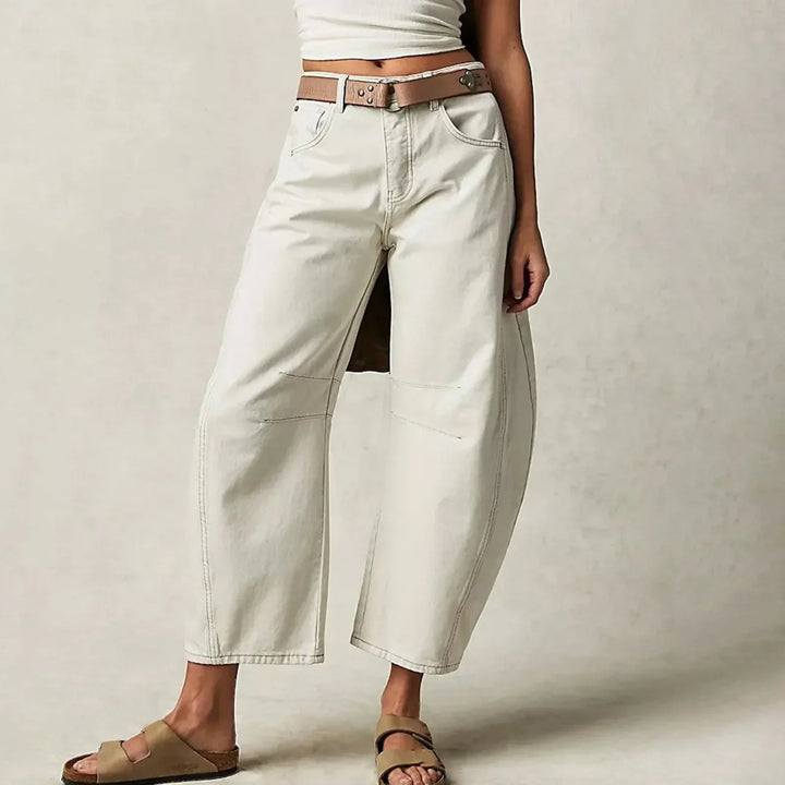 Damskie Baggy Jeans W Luźnym Fasonie