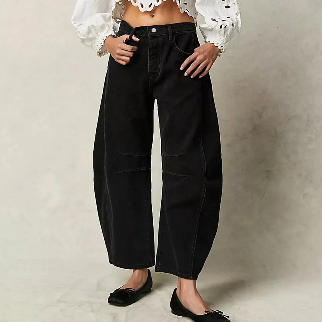 Damskie Baggy Jeans W Luźnym Fasonie