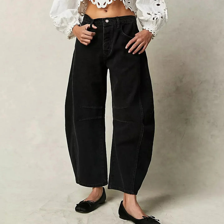 Damskie Baggy Jeans W Luźnym Fasonie