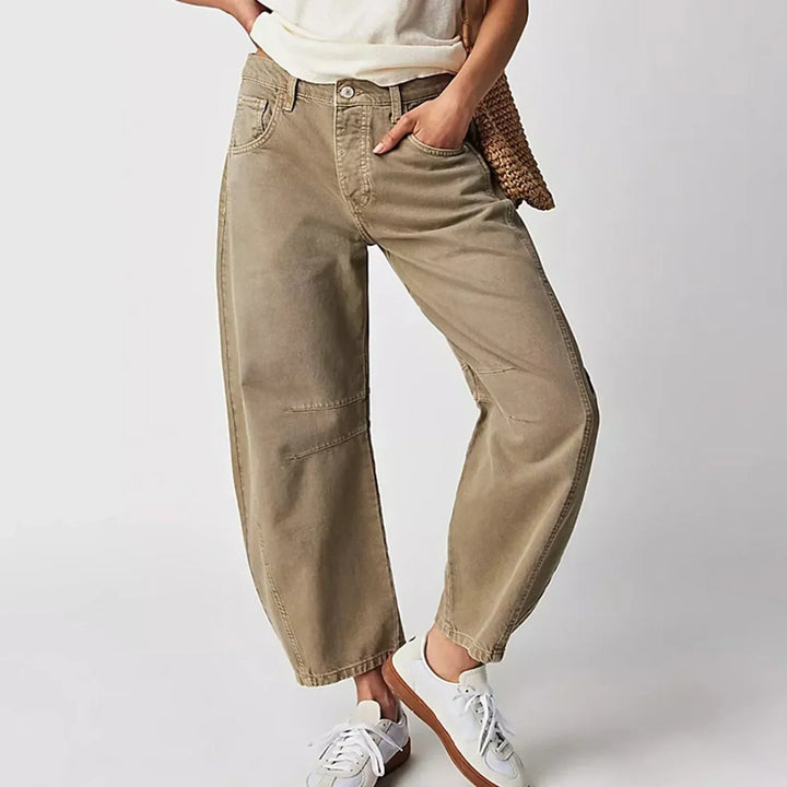 Damskie Baggy Jeans W Luźnym Fasonie