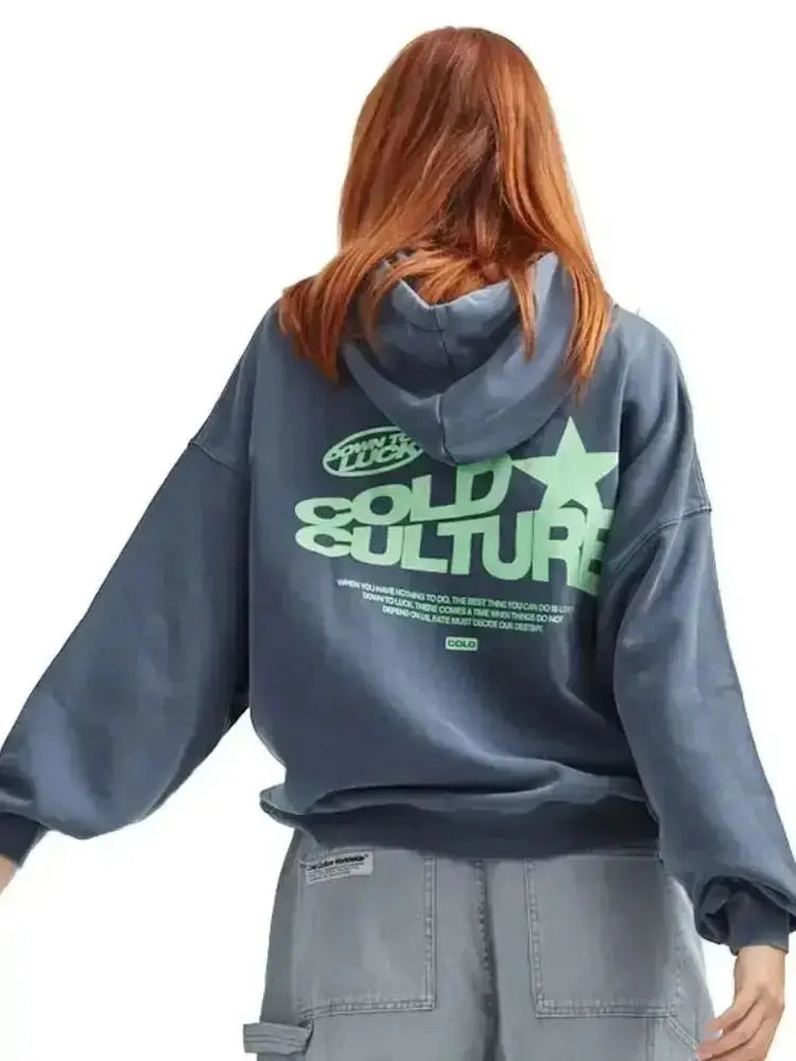 Oversize Bluza z Kapturem W Stylowym i Ciepłym Wydaniu