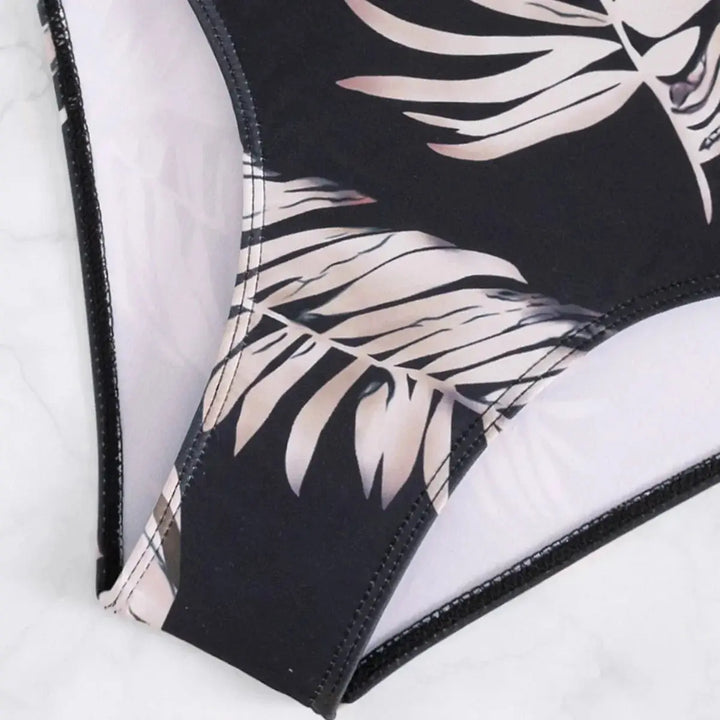 Zestaw Bikini Damski – Slim Fit, Wzorzyste Stroje Kąpielowe 2-Częściowe na Lato