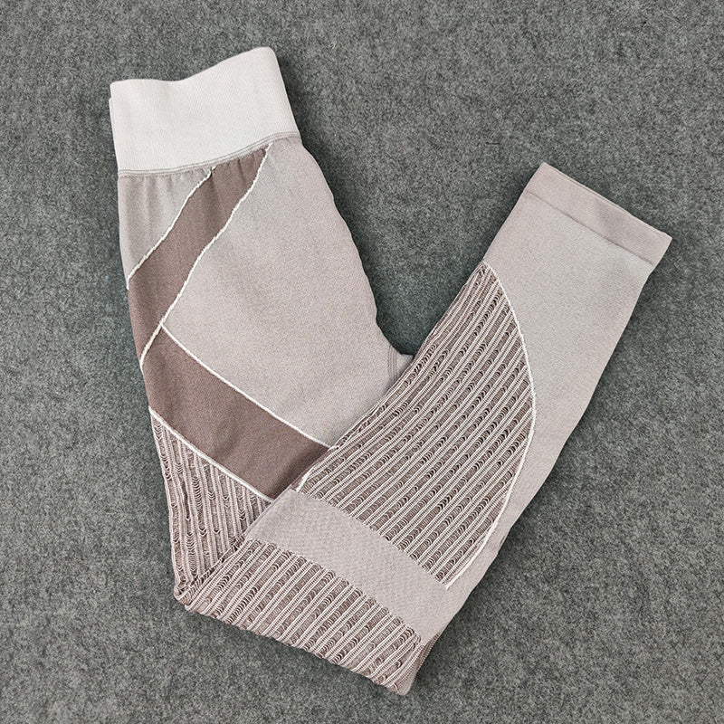 Legginsy Treningowe z Wysokim Stanem z Kompresją i Oddychającą Siateczką