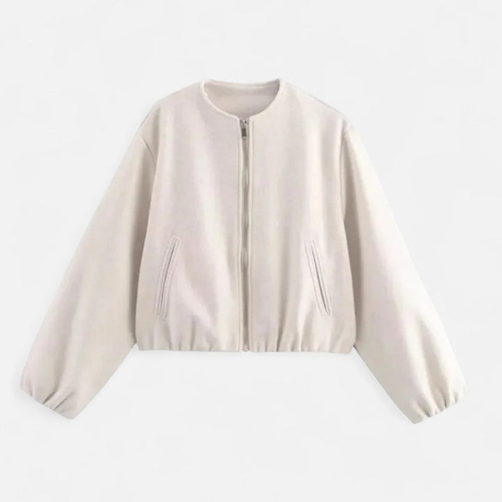 Kurtka z Okrągłym Zamkiem w Stylu Retro dla Kobiet