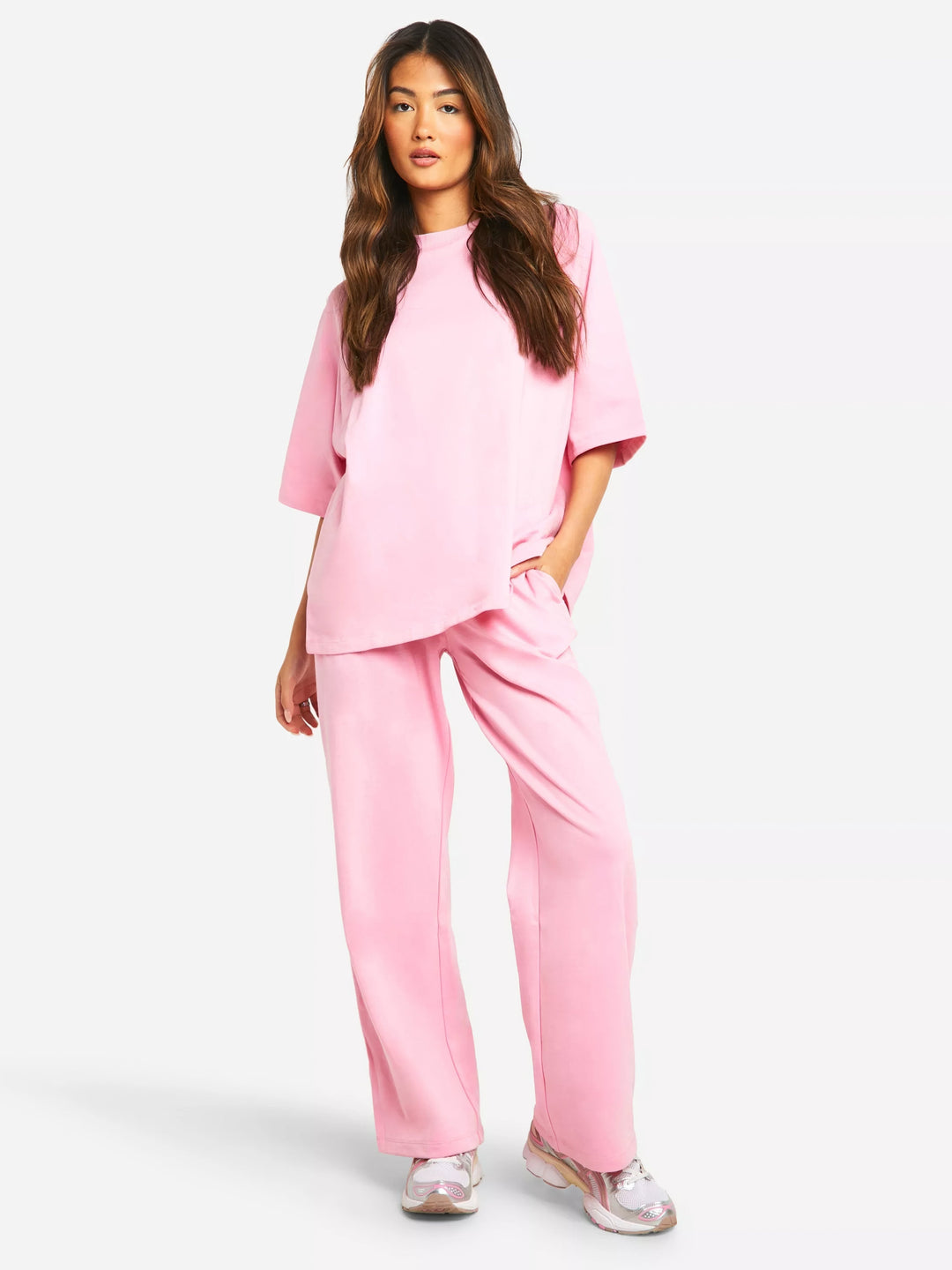 Oversize Letni Zestaw Damski W Lekkim Stylu
