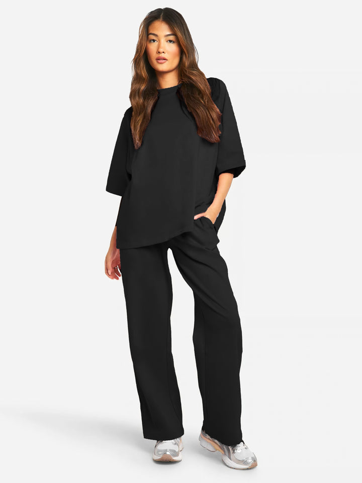 Oversize Letni Zestaw Damski W Lekkim Stylu