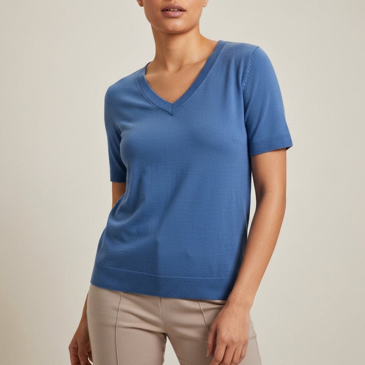 Damski top z krótkim rękawem na lato