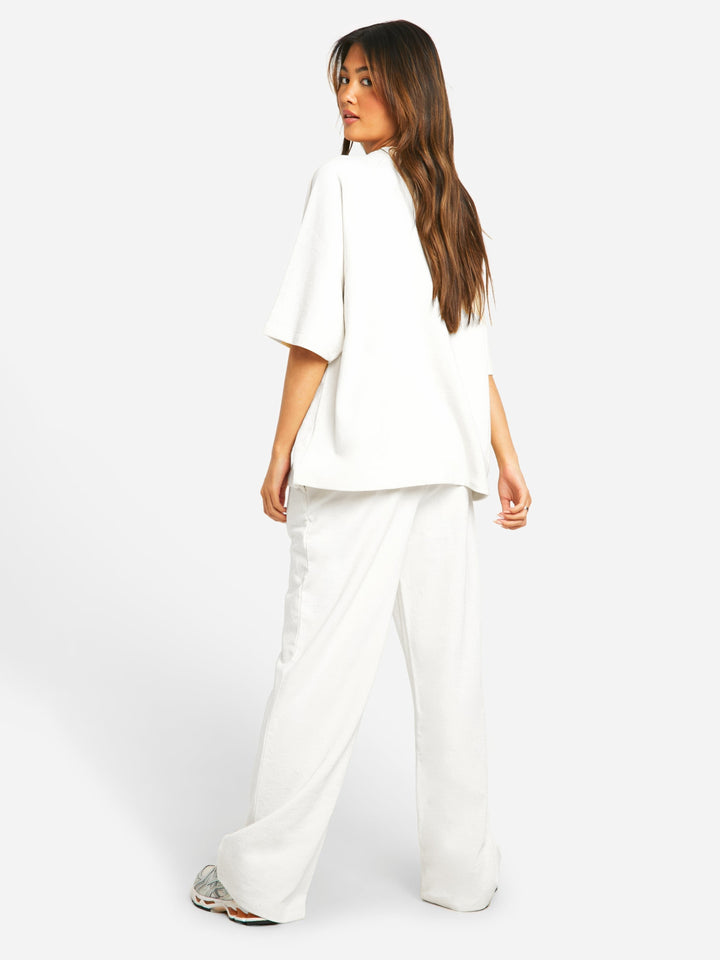 Oversize Letni Zestaw Damski W Lekkim Stylu