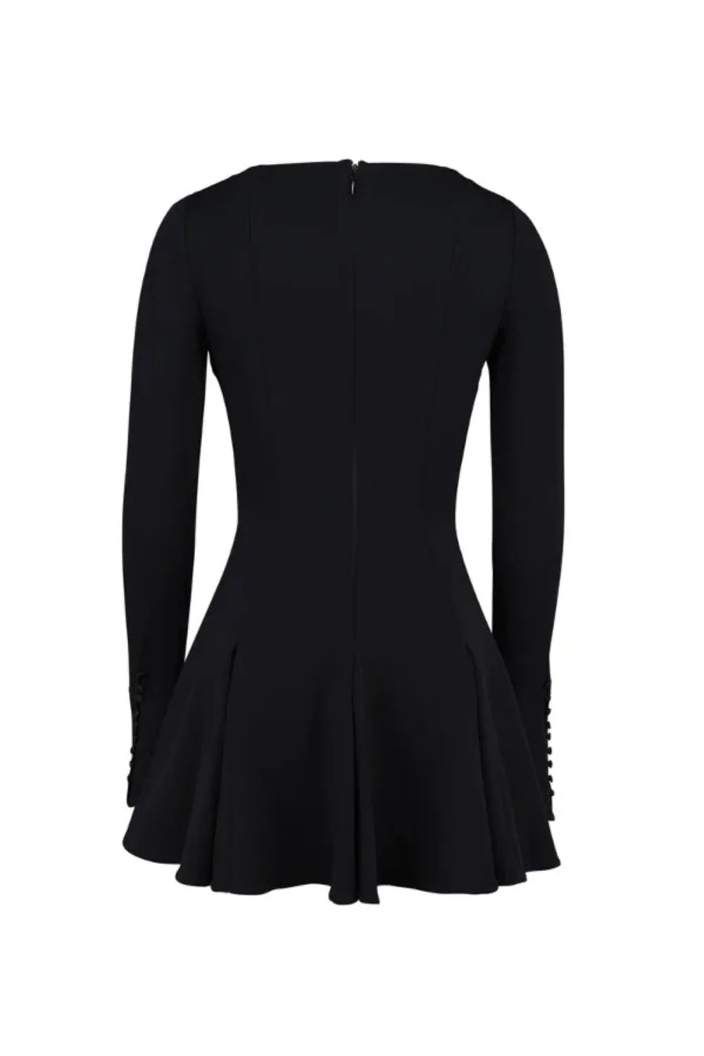 Elegancka Mini Sukienka z Długimi Rękawami