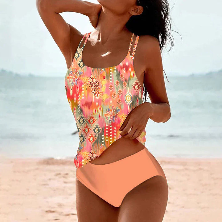 Elegancki Dwuczęściowy Strój Kąpielowy Bikini Na Plażę i Basen