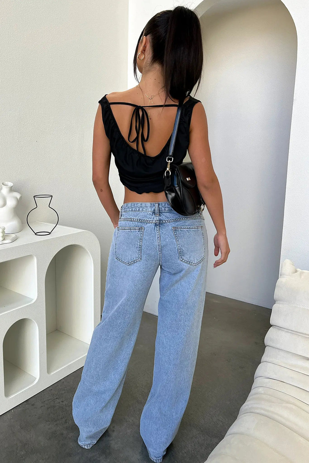 Jeansy Damskie Low Rise O Eleganckim Kroju z Niskim Stanem