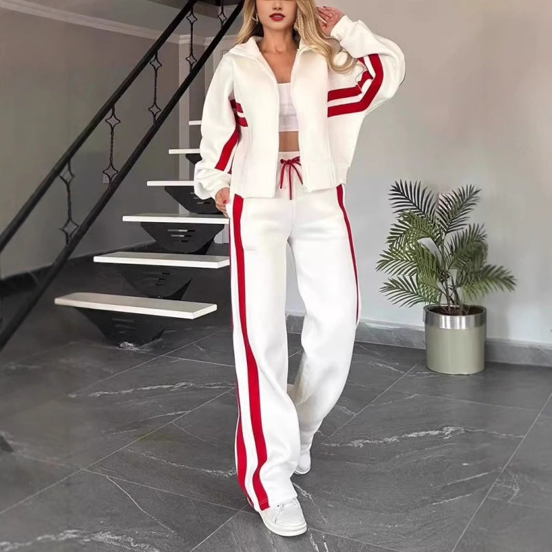 Modny Dwuczęściowy Zestaw Treningowy Dla Kobiet W Sportowym Stylu