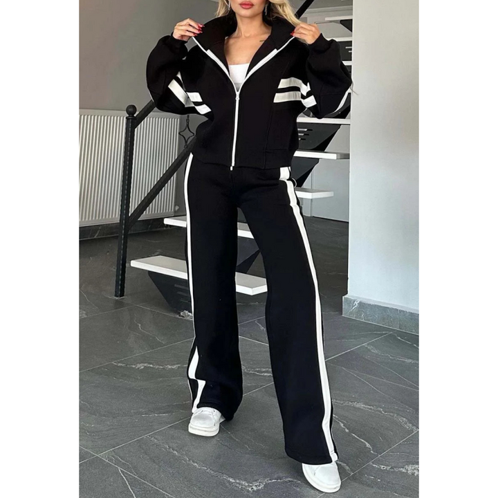 Modny Dwuczęściowy Zestaw Treningowy Dla Kobiet W Sportowym Stylu