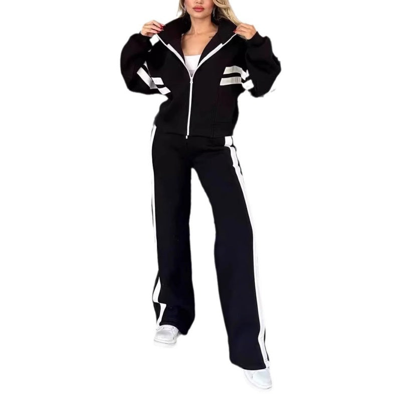 Modny Dwuczęściowy Zestaw Treningowy Dla Kobiet W Sportowym Stylu