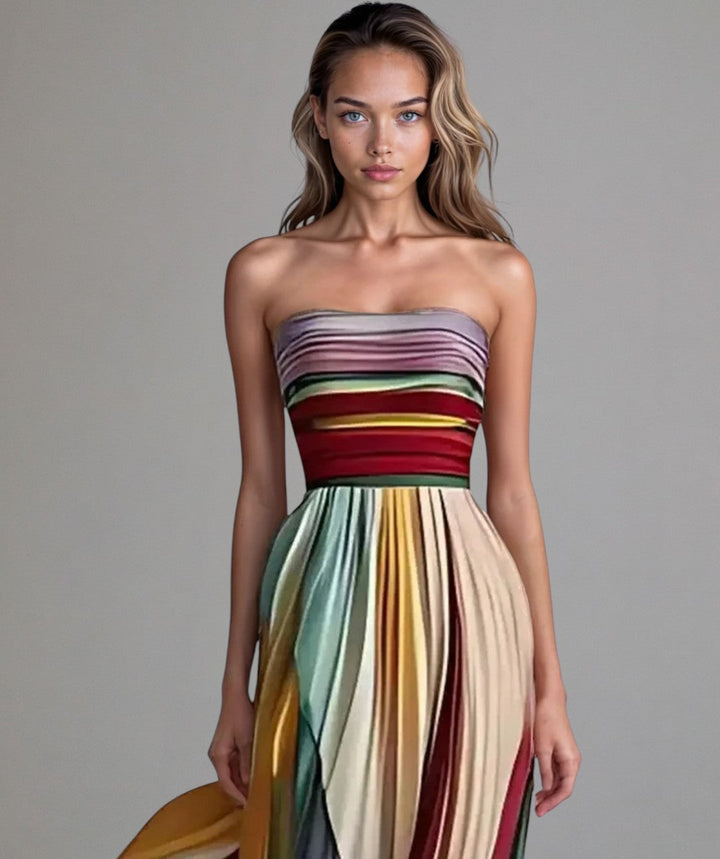 Elegancka Sukienka Bez Ramiączek W Stylowym Wydaniu